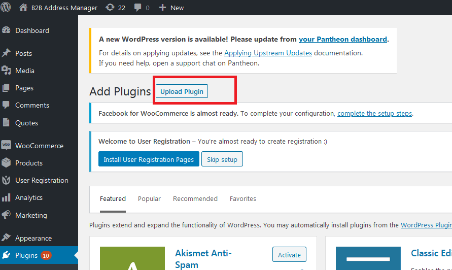 Upload Plugin