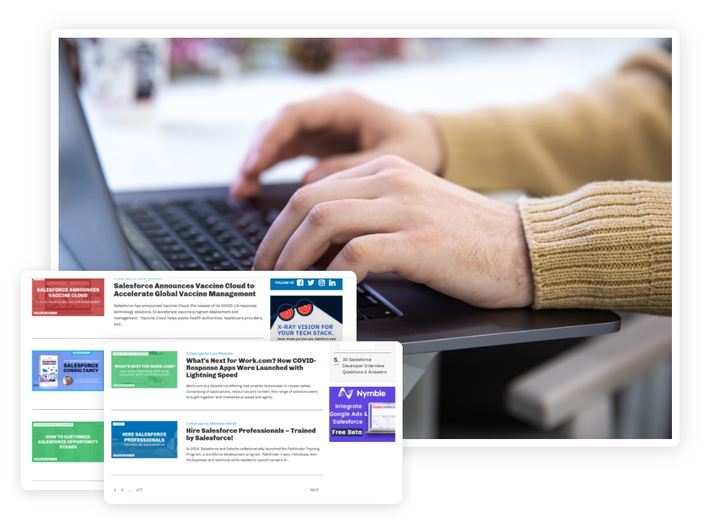 Salesforce Ben WordPress platform by Codup