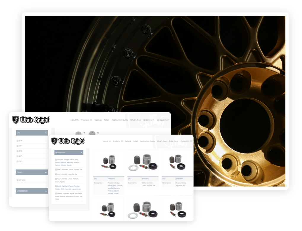 White Knight WooCommerce store developed by Codup