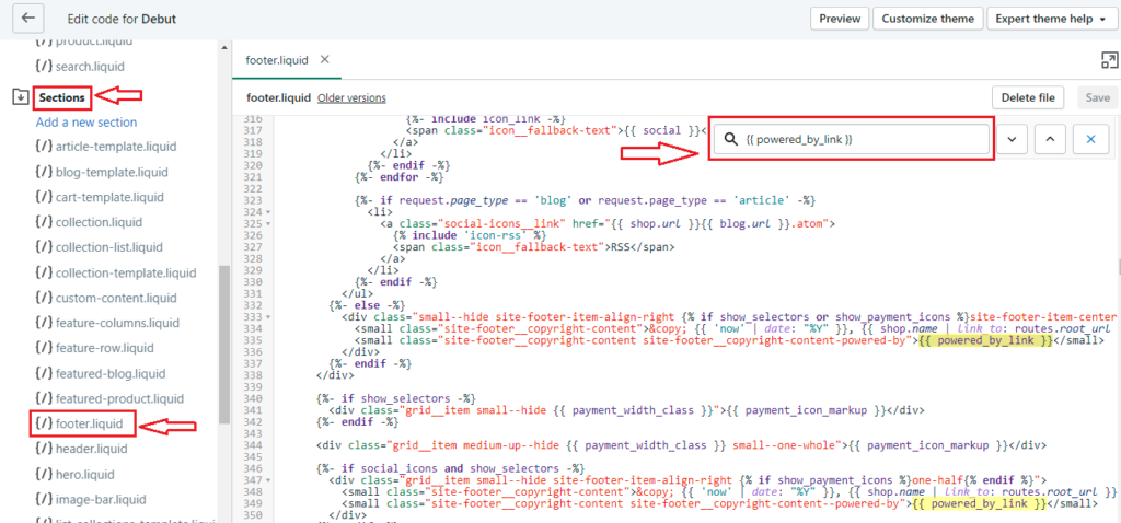 theme code
