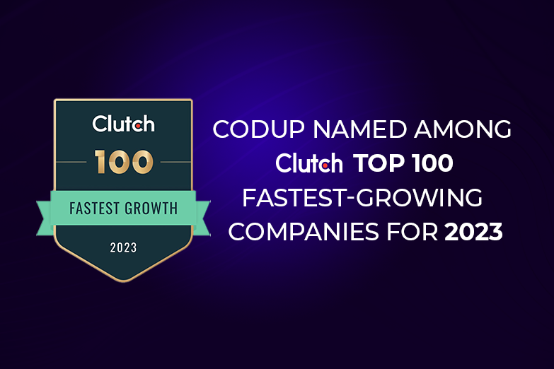 Codup got Clutch top 100 award - 2023